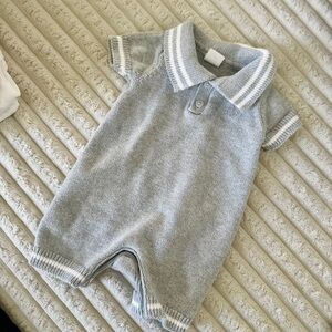 GAP Gray Knit Baby Bodysuit